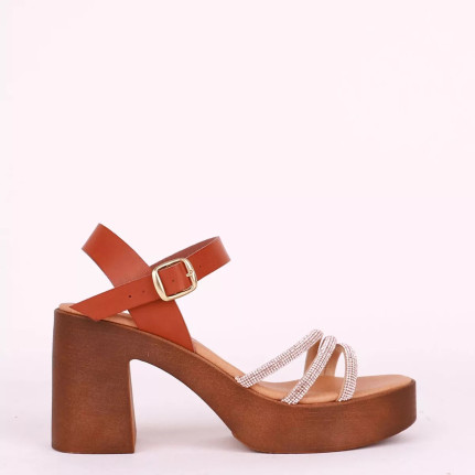 Γυναικεία πέδιλα με τακούνι Gshoes 303091