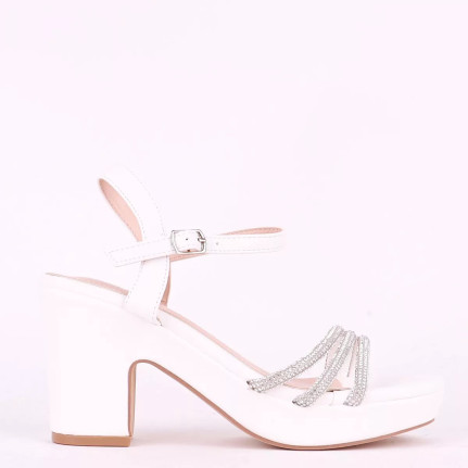 Mellisa shoes Γυναικεία πέδιλα με στρας λουράκια MS5138