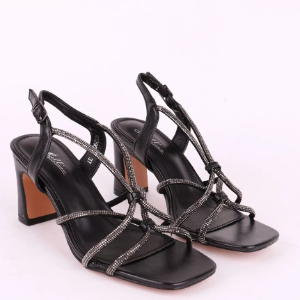 Mellisa shoes Γυναικεία πέδιλα με στρας MS29020