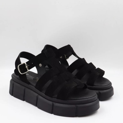 Minimal Flatform με αγκράφα και μοντέρνα chunky σόλα 35443