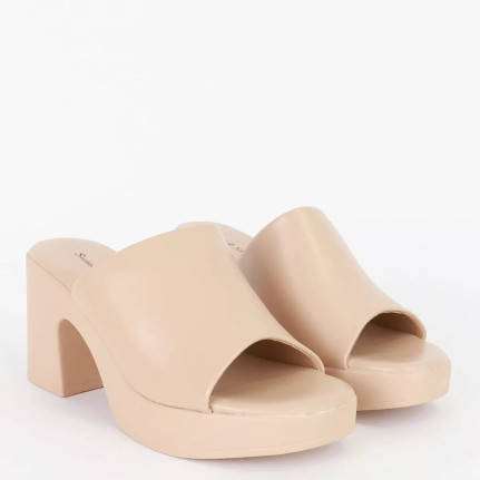 Mules με φαρδιά φάσα & φιάπα Sweet shoes YL5019