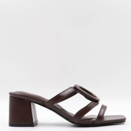 Mules με τετράγωνο τακούνι M6318