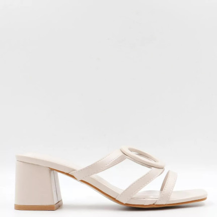 Mules με τετράγωνο τακούνι M6318