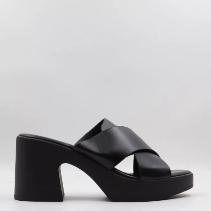 Mules με χιαστή λουράκια & φιάπα Vera Blum VB58311