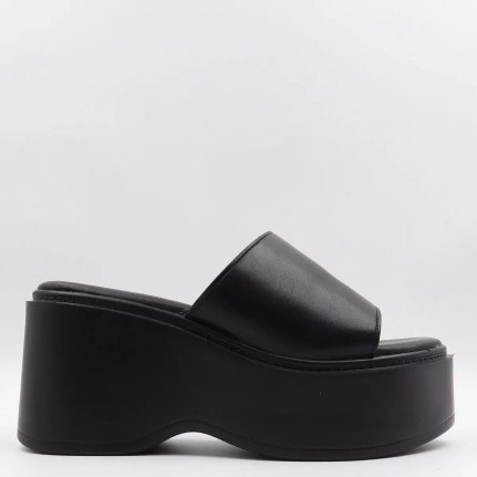 Πλατφόρμες με φαρδιά φάσα Ideal shoes 5259