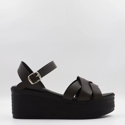 Πλατφόρμες με φιάπα & μπαρέτα Gshoes 29691