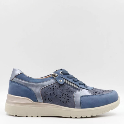 Sneakers ανατομικά με διακοσμητικό φερμουάρ WCL260331