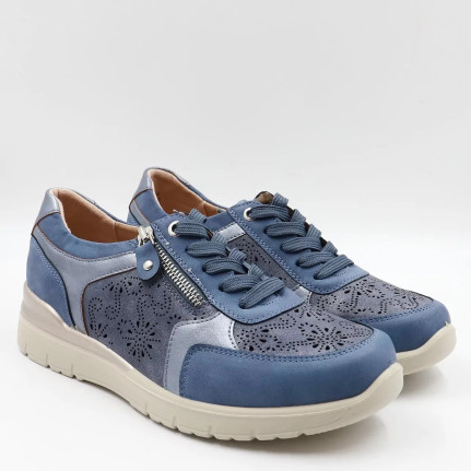 Sneakers ανατομικά με διακοσμητικό φερμουάρ WCL260331
