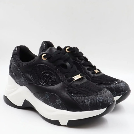 Sneakers Chunky σε συνδυασμό υλικών H9076
