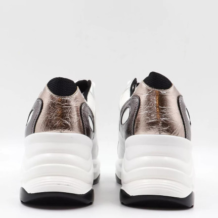 Sneakers Chunky σε συνδυασμό υλικών H9076