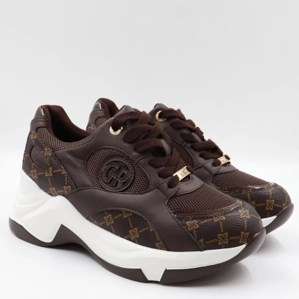 Sneakers Chunky σε συνδυασμό υλικών H9076