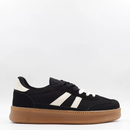 Sneakers σε συνδυασμό υλικών Alta moda CC117